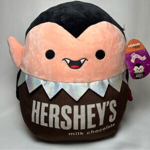 NWT Squishmallows x Hershey Halloween 12" Vlad Dracula Milk Chocolate Plush Doll